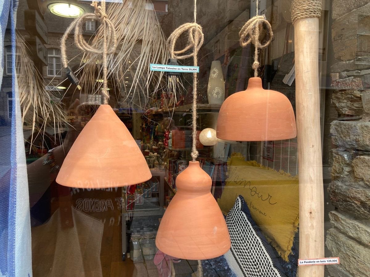 Handgemaakte Terracotta Hanglamp - Diverse Vormen, Ophalen of Verzenden, Nieuw, Keramiek, E14 (klein)