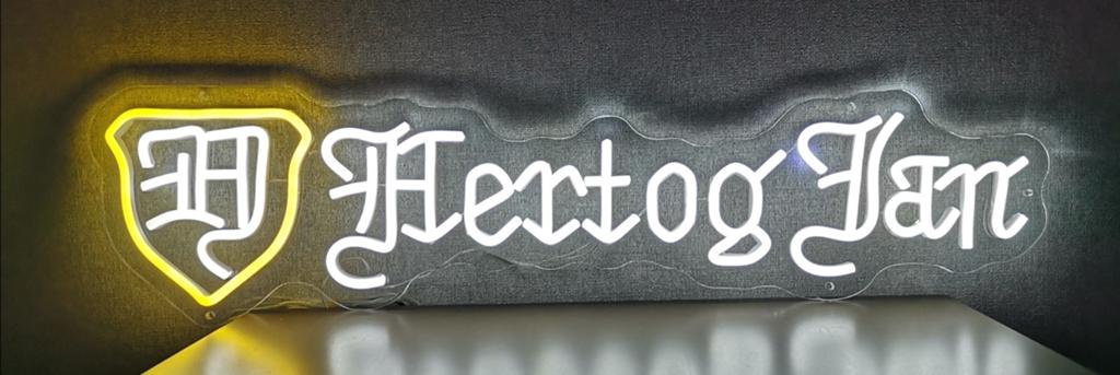 Supermooie HERTOG JAN led/neon verlichting, lichtbak,, Ophalen of Verzenden, Nieuw, Reclamebord, Plaat of Schild, Hertog Jan