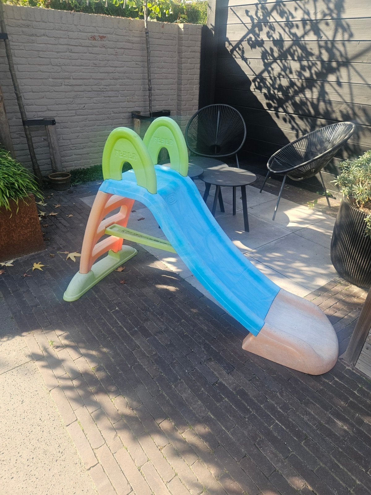 Feber glijbaan - veel speelplezier gegarandeerd!, Kinderen en Baby's, Ophalen, Gebruikt, Glijbaan