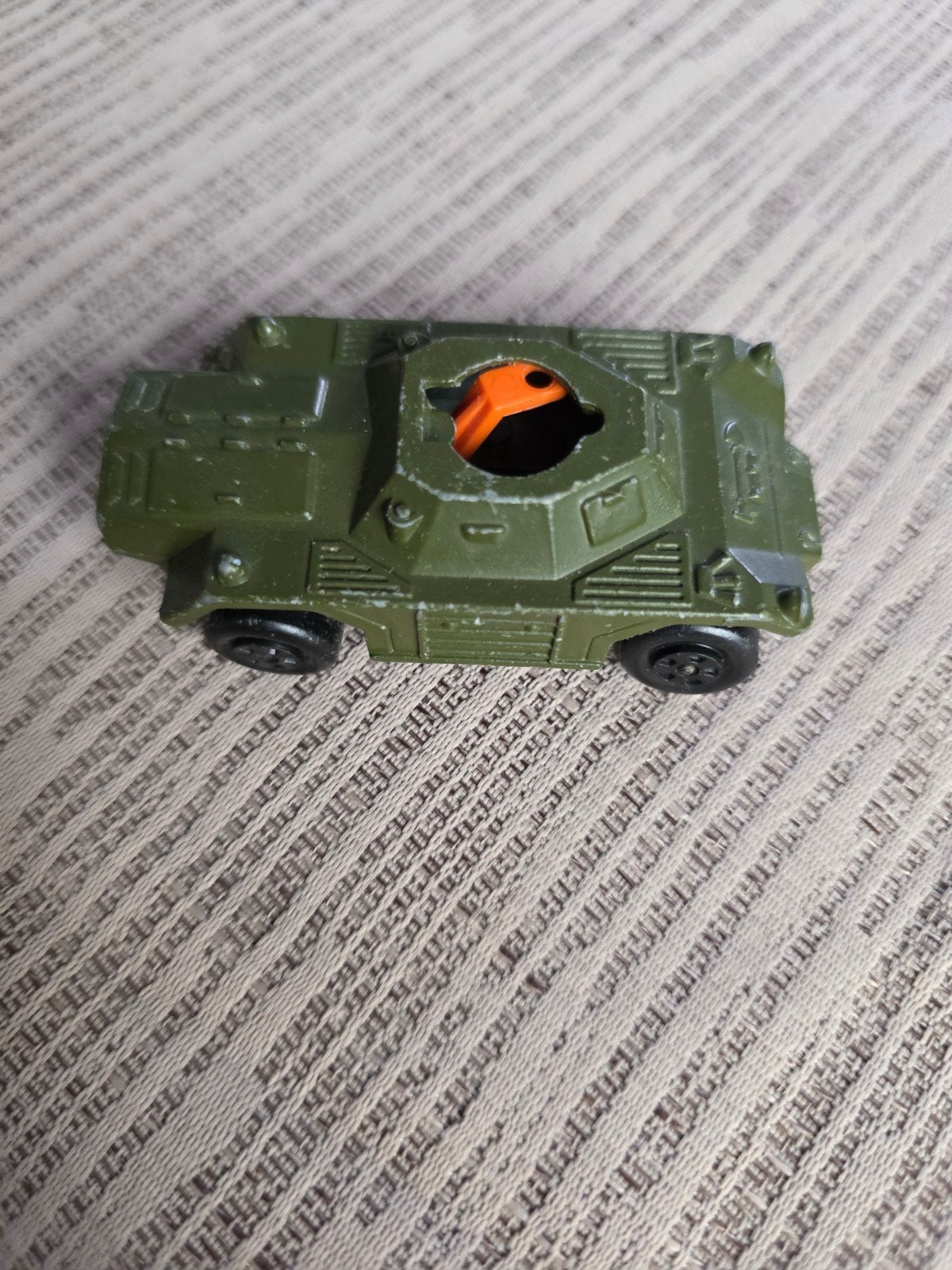 Matchbox Rolamatics Saraceen 1973 Legervoertuig, Ophalen of Verzenden, Gebruikt