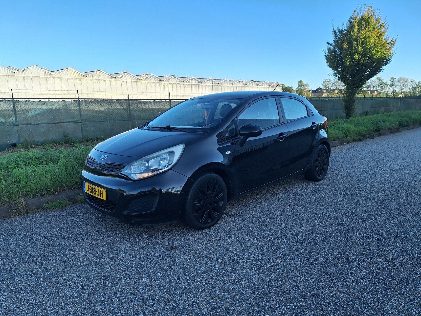 Kia Rio 1.2 I 5DRS 2012 Zwart, Voorwielaandrijving, 450 kg, 40 €/maand, 4 cilinders