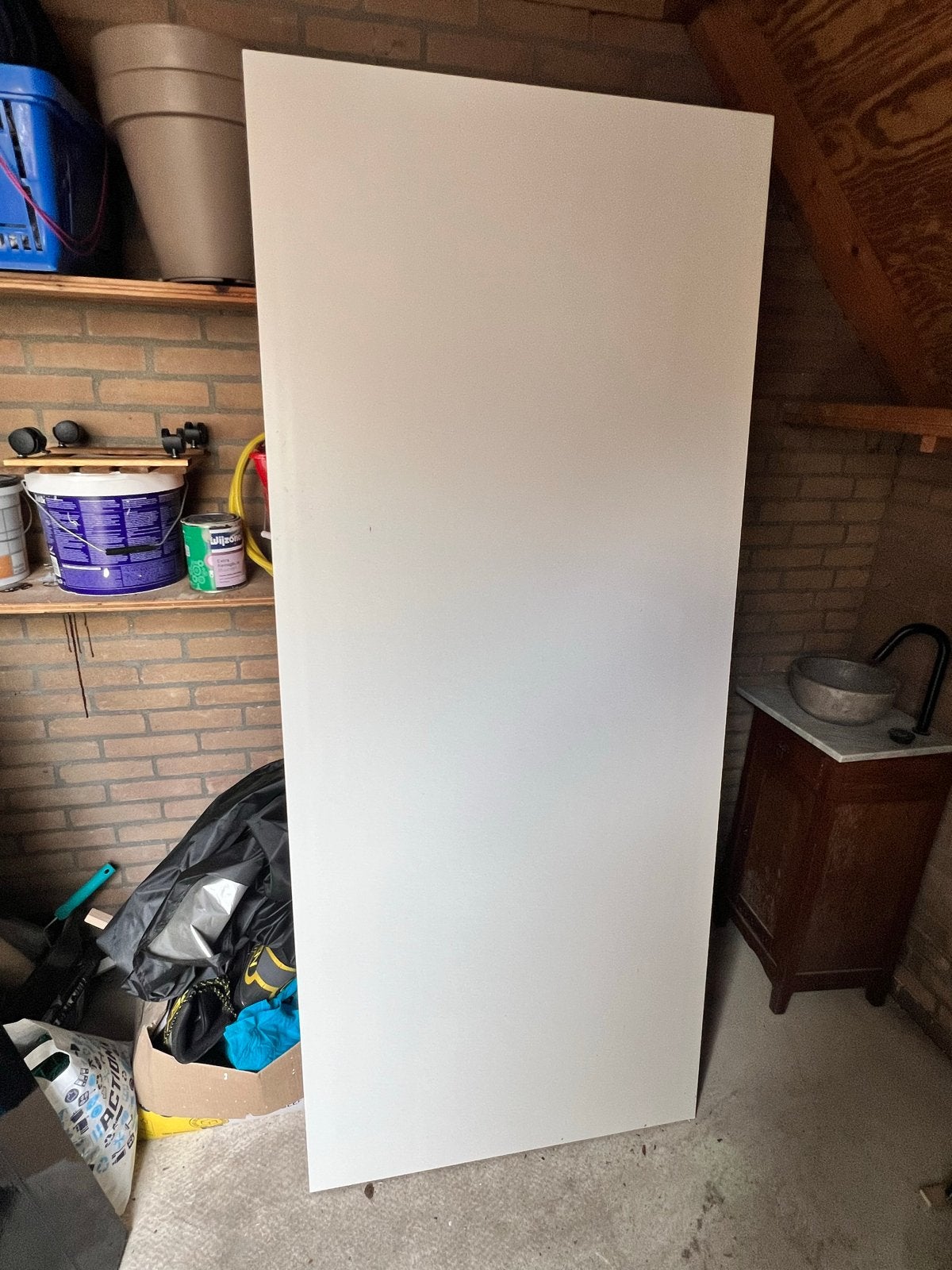 Nieuwe Binnendeur opdek UV wit afgelakt RAL9010 83x201, 80 tot 100 cm, Binnendeur, Nieuw, Ophalen of Verzenden