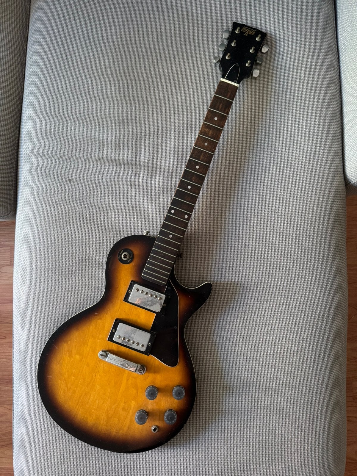 Vintage Hondo II elektrische gitaar Les Paul, Verzenden, Gebruikt, Solid body, Overige merken