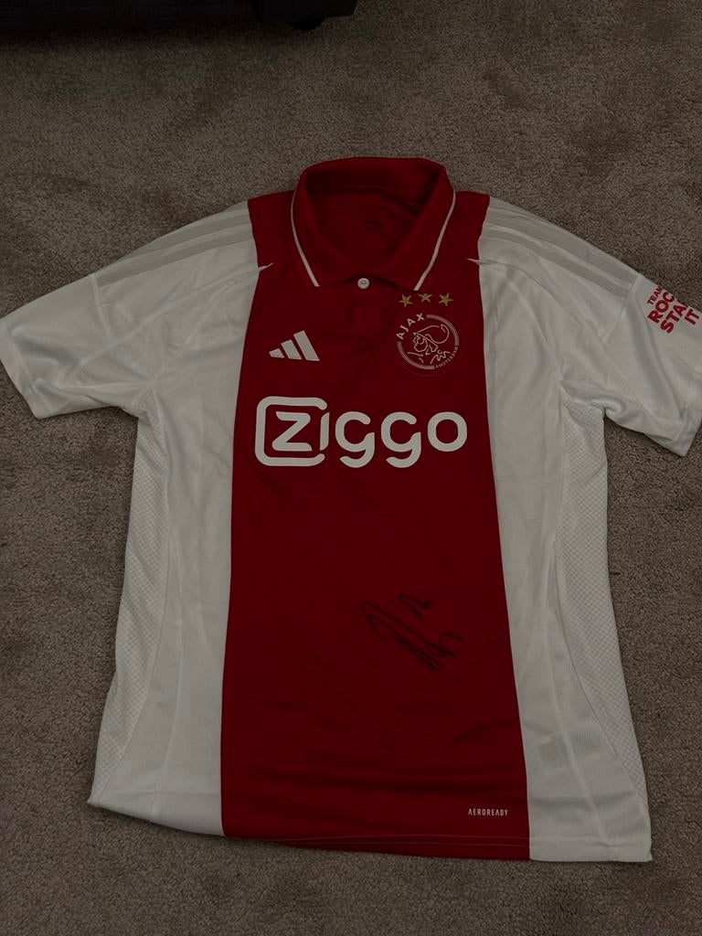 Ajax shirt met handtekening Klaassen - Maat L, Sport en Fitness, Voetbal, Maat L, Ophalen, Zo goed als nieuw, Shirt