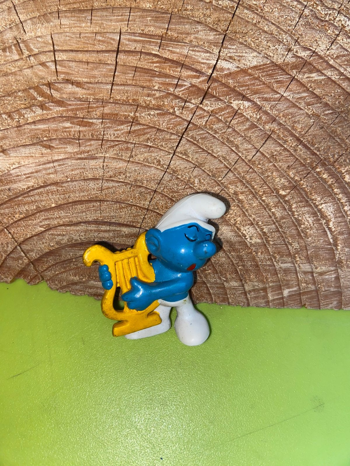 Smurfen smurf met harp, Ophalen of Verzenden, Zo goed als nieuw, Verschillende Smurfen