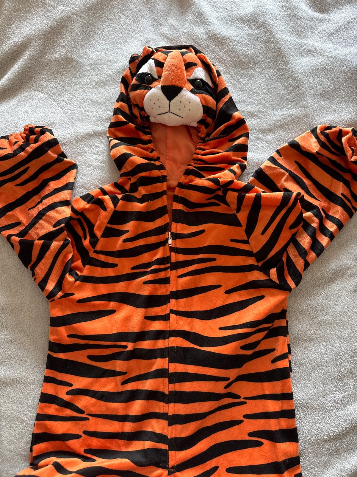 Tijger onesie verkleedpak maat 110-116, Ophalen, Gebruikt, 110 t/m 116, Jongen of Meisje