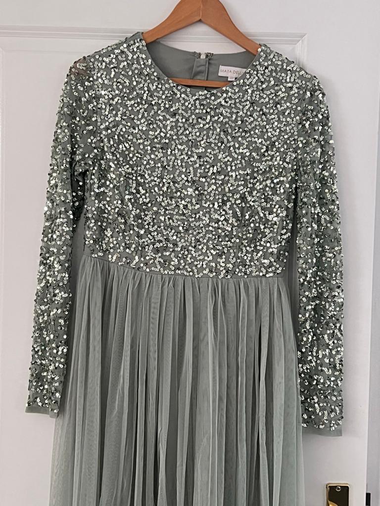 Mata Dei Galajurk met pailletten en tule - Maat M, Kleding | Dames, Maat 38/40 (M), F, F_d@hotmail.com, Ophalen of Verzenden