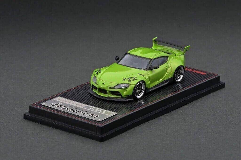 Toyota Pandem Supra (A90) van Ignition Model 1/64 Green, Ophalen of Verzenden, Nieuw, Auto