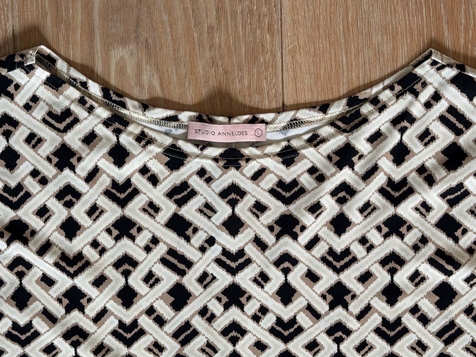 Studio Anneloes top met korte mouwen en print, maat L, Meerkleurig, Maat 42/44 (L), Ophalen of Verzenden, Zo goed als nieuw