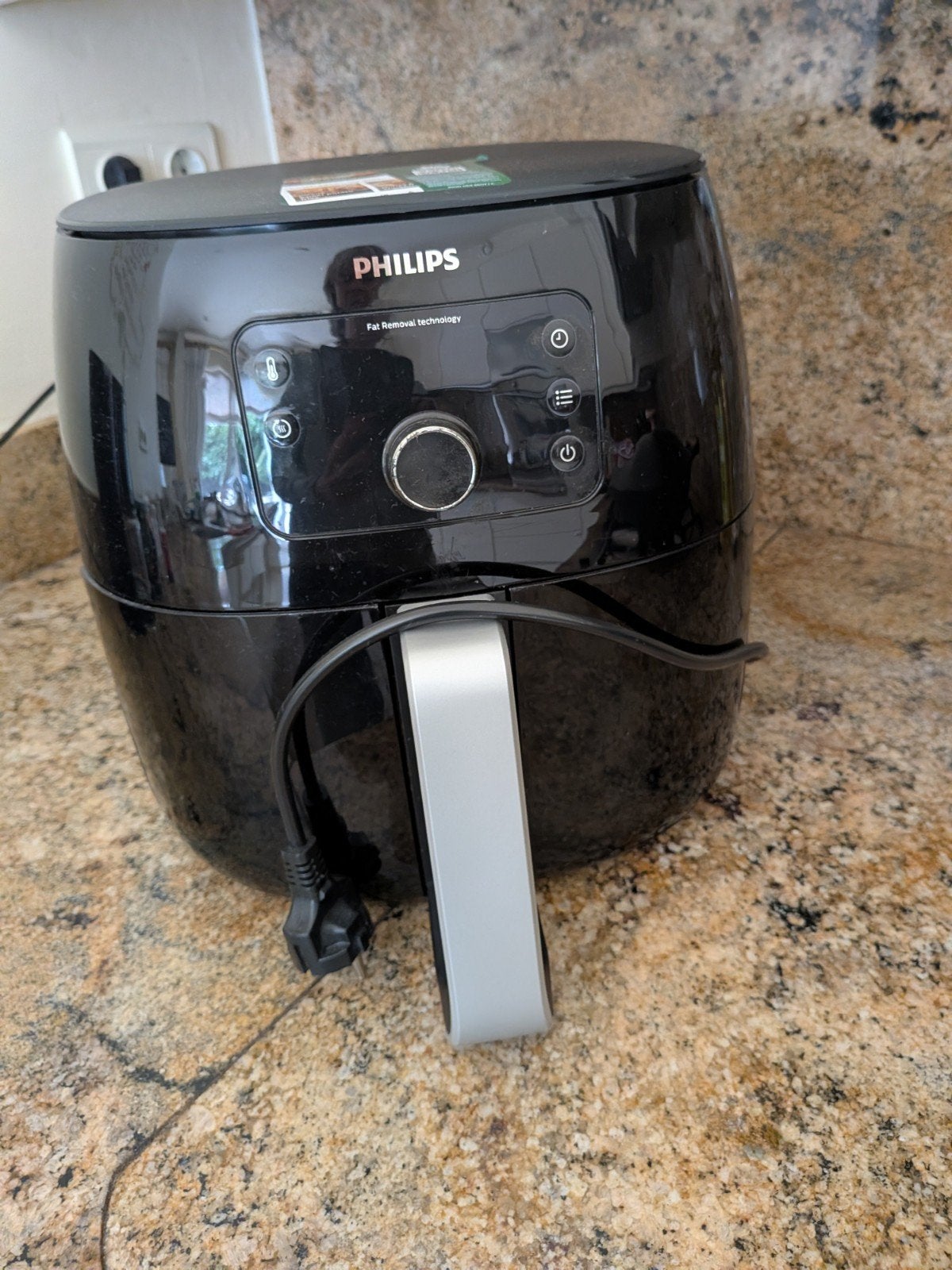 Philips Avance airfryer XXL HD9650/90 zwart, Ophalen, Zo goed als nieuw, Airfryer XXL, 1000 t/m 1499 gram