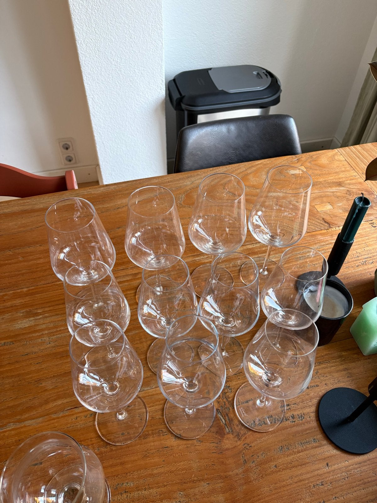 Set van 12 Wijn- en Waterglazen, Ophalen, Glas of Glazen, Overige merken, Klassiek