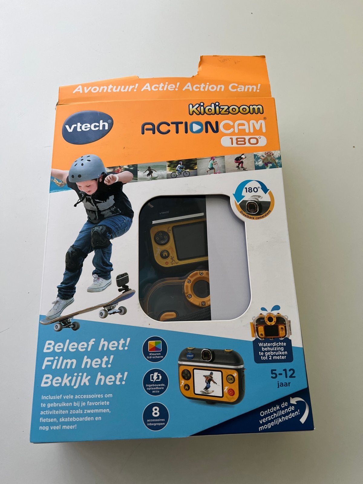 VTech Kidizoom Action Cam 180 - Avontuurlijke Camera, Ophalen of Verzenden, Gebruikt, Overige merken