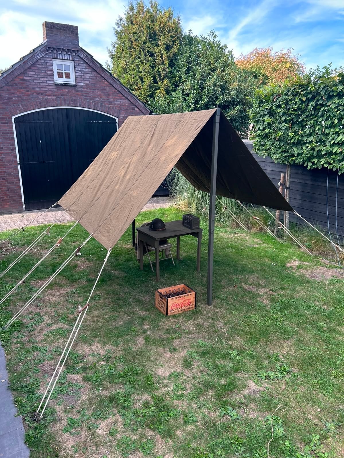 Fly sheet small wall / Shelter Half -zonder stokken ., Caravans en Kamperen, Ophalen of Verzenden, Nieuw, Tot en met 2