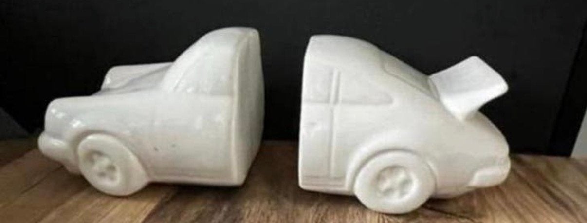Boekensteunen in de vorm van een auto., Ophalen of Verzenden, Zo goed als nieuw