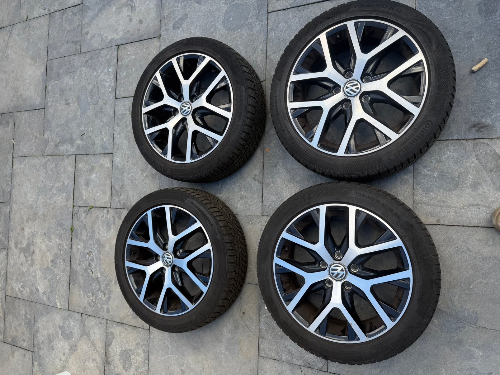 Volkswagen caddy  velgen winterbanden, Gebruikt, Banden en Velgen, 17 inch, Personenwagen