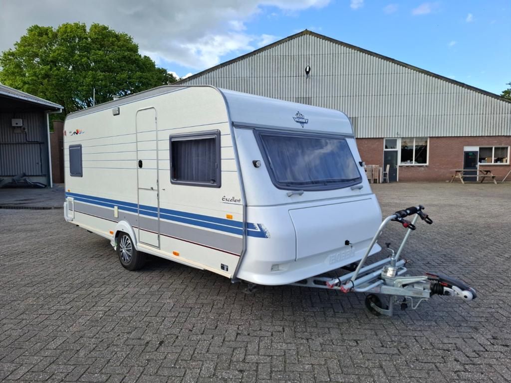 Hobby Excellent 495 caravan, licht interieur, bouwjaar 1997, Ringverwarming, Omvormbare zithoek, Rondzit, Hobby