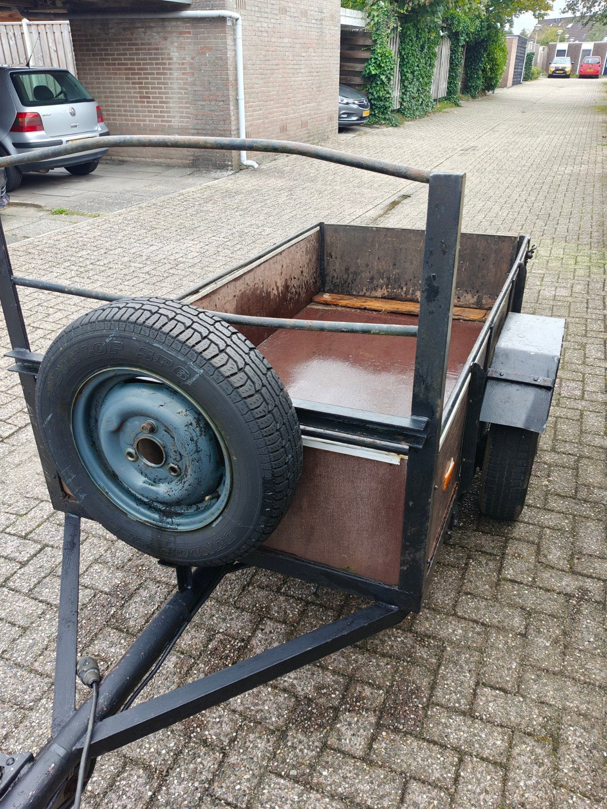 Aanhanger enkelas, Ophalen