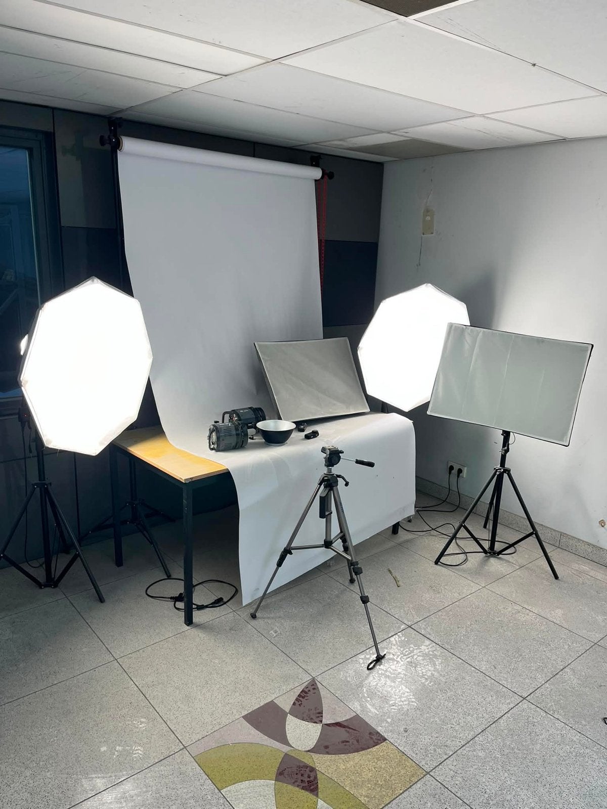Complete Fotostudio Set met FalconEyes Flitsers, Audio, Tv en Foto, Fotografie | Fotostudio en Toebehoren, Ophalen, Gebruikt, Complete fotostudio