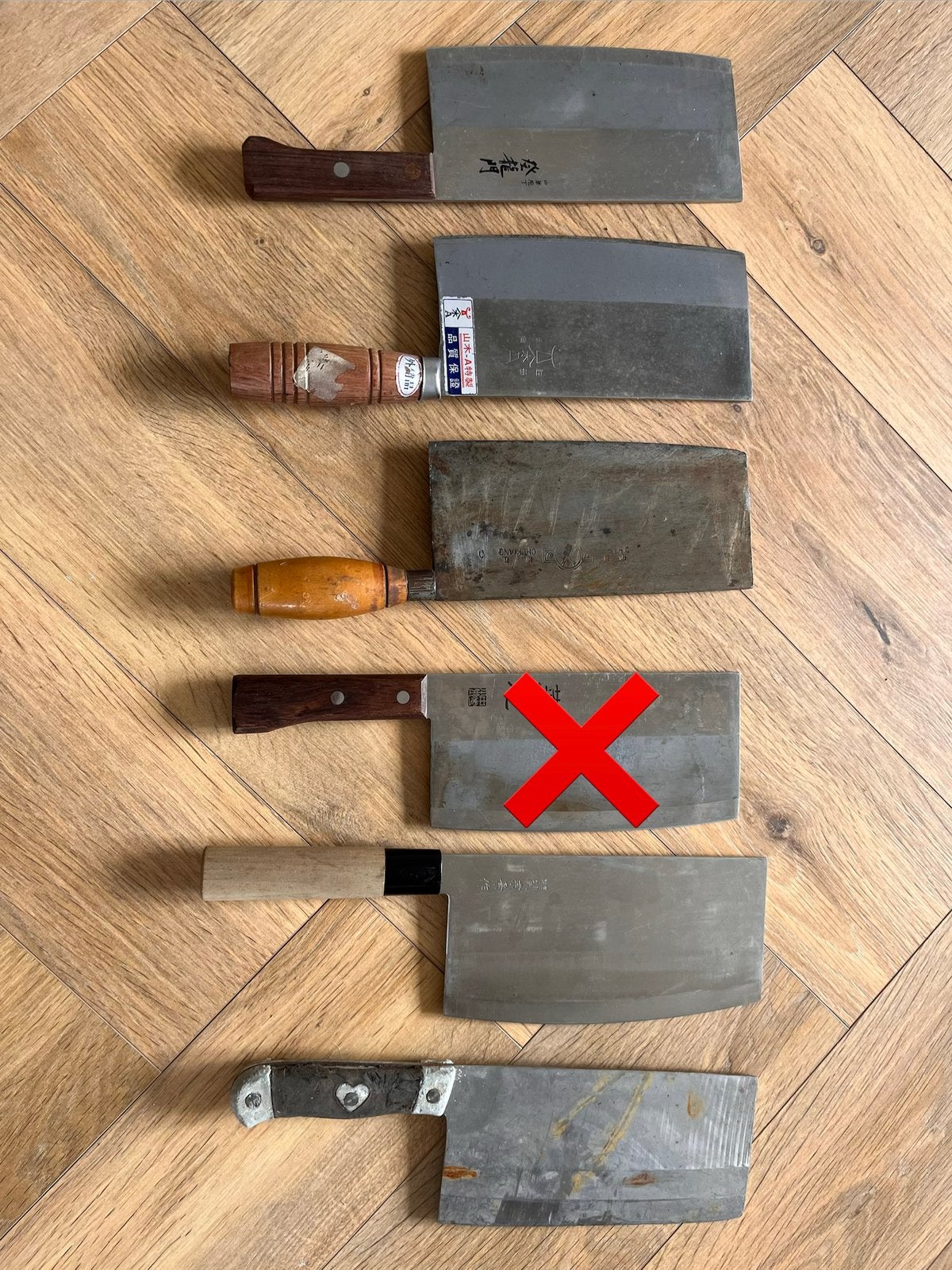 Vintage Japans mes/ cleaver/ chuka bocho (opknapper), Ophalen of Verzenden