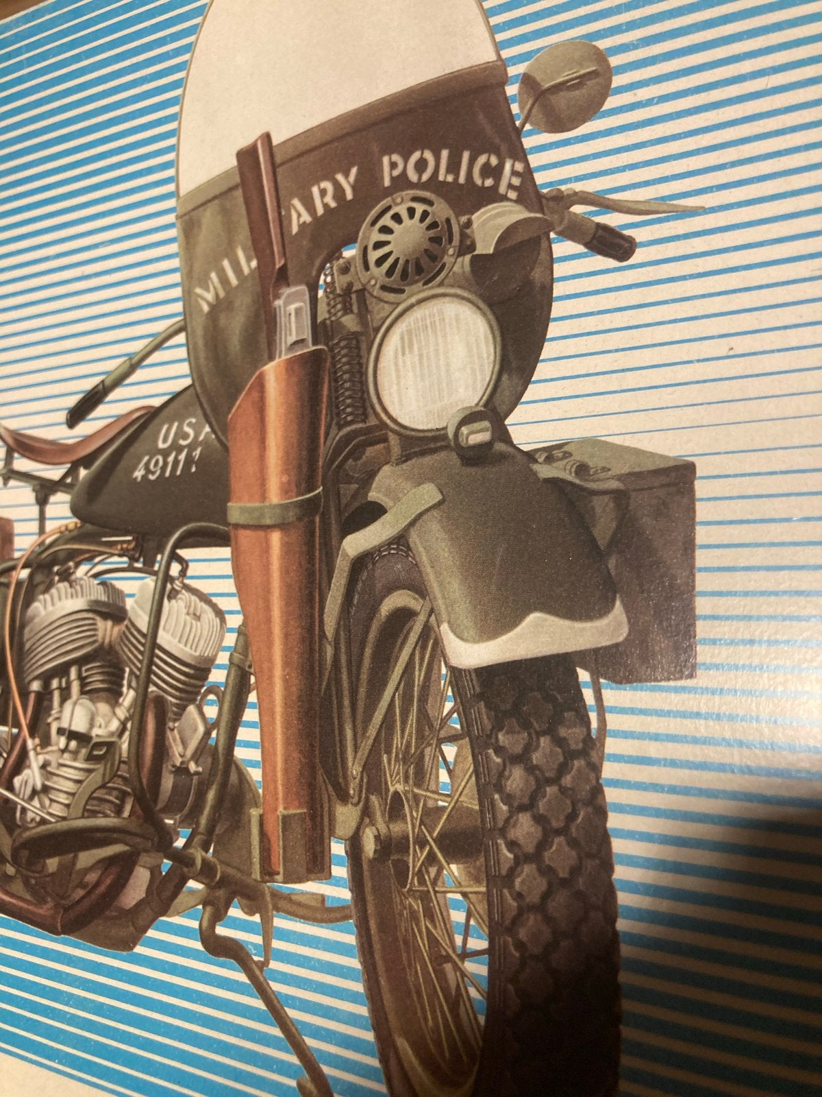 ESCI ERTL Harley Davidson WLA-45 Militaire Politie Modelbouw, Overige merken, Gebruikt, Ophalen of Verzenden, Groter dan 1:32