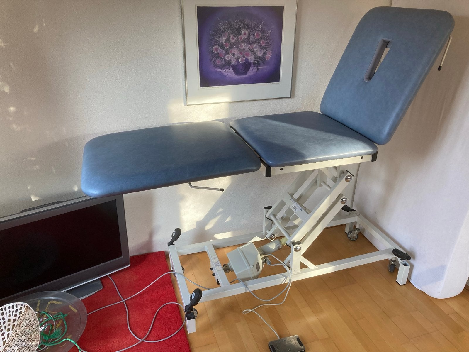 Electrische Massagetafel (professioneel), Ophalen, Gebruikt