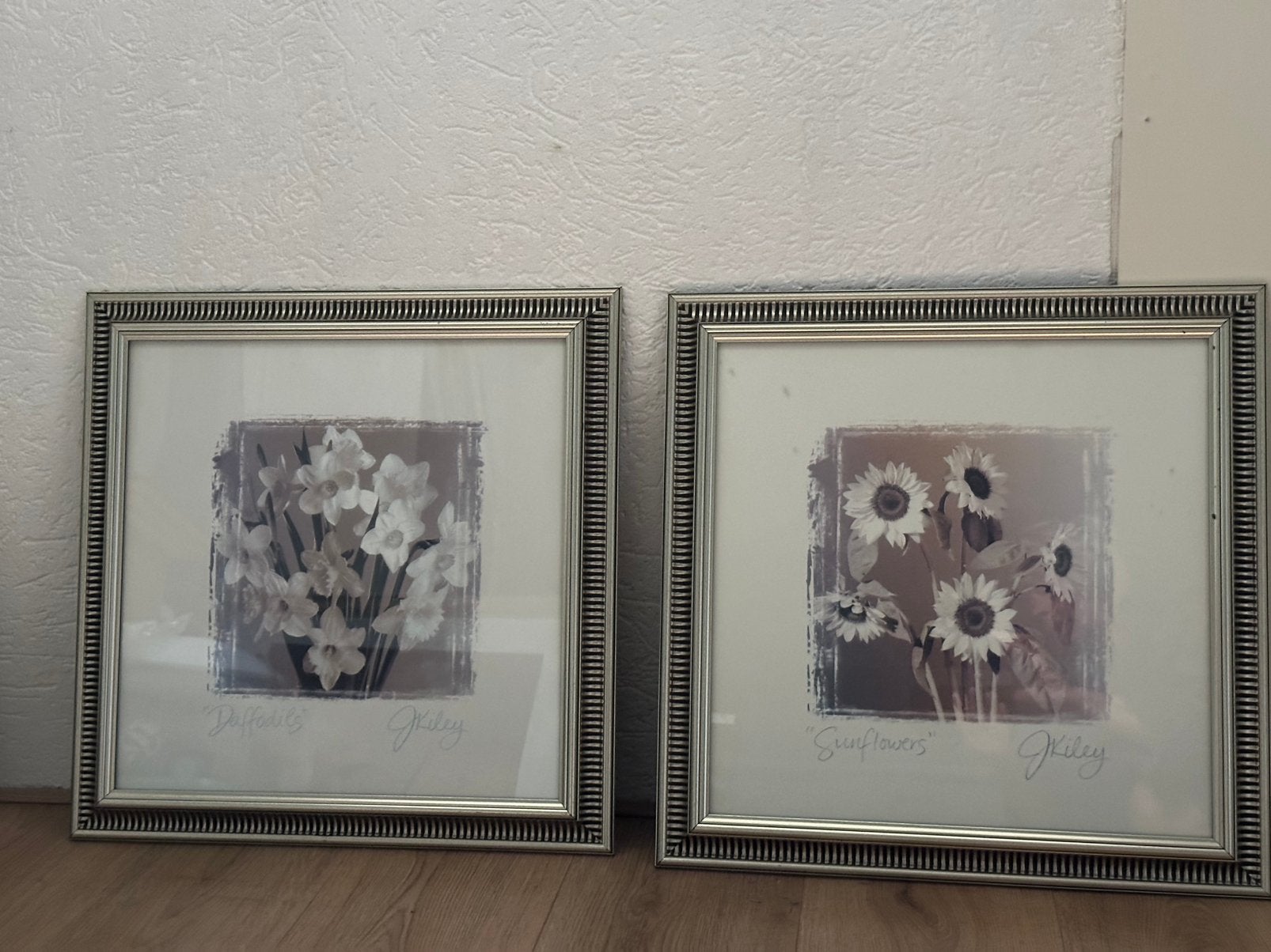 2schilderijen 50 x 50, Ophalen, 50 cm, Zo goed als nieuw, Met glas