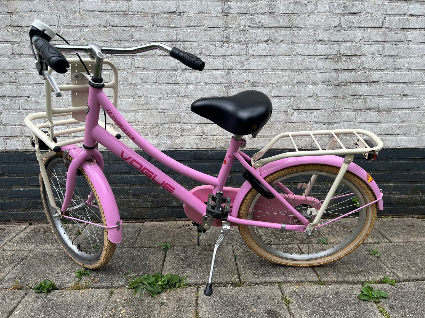 Vogue Transporter kinderfiets 20 inch, Fietsen en Brommers, Fietsen | Meisjes, Ophalen, Terugtraprem, Gebruikt, Handrem