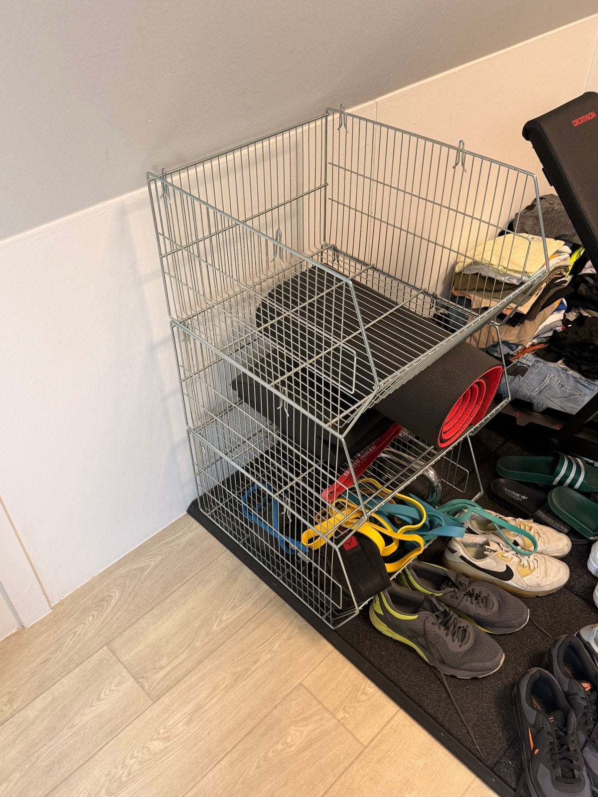 Metalen Opslagbak / Draadmand - Stapelbaar, Huis en Inrichting, Ophalen of Verzenden, Gebruikt