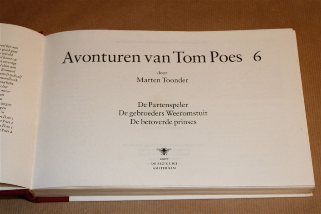 Avonturen van Tom Poes 6 — Partenspeler & Weeromstuit..., Eén stripboek, Ophalen of Verzenden, Gelezen