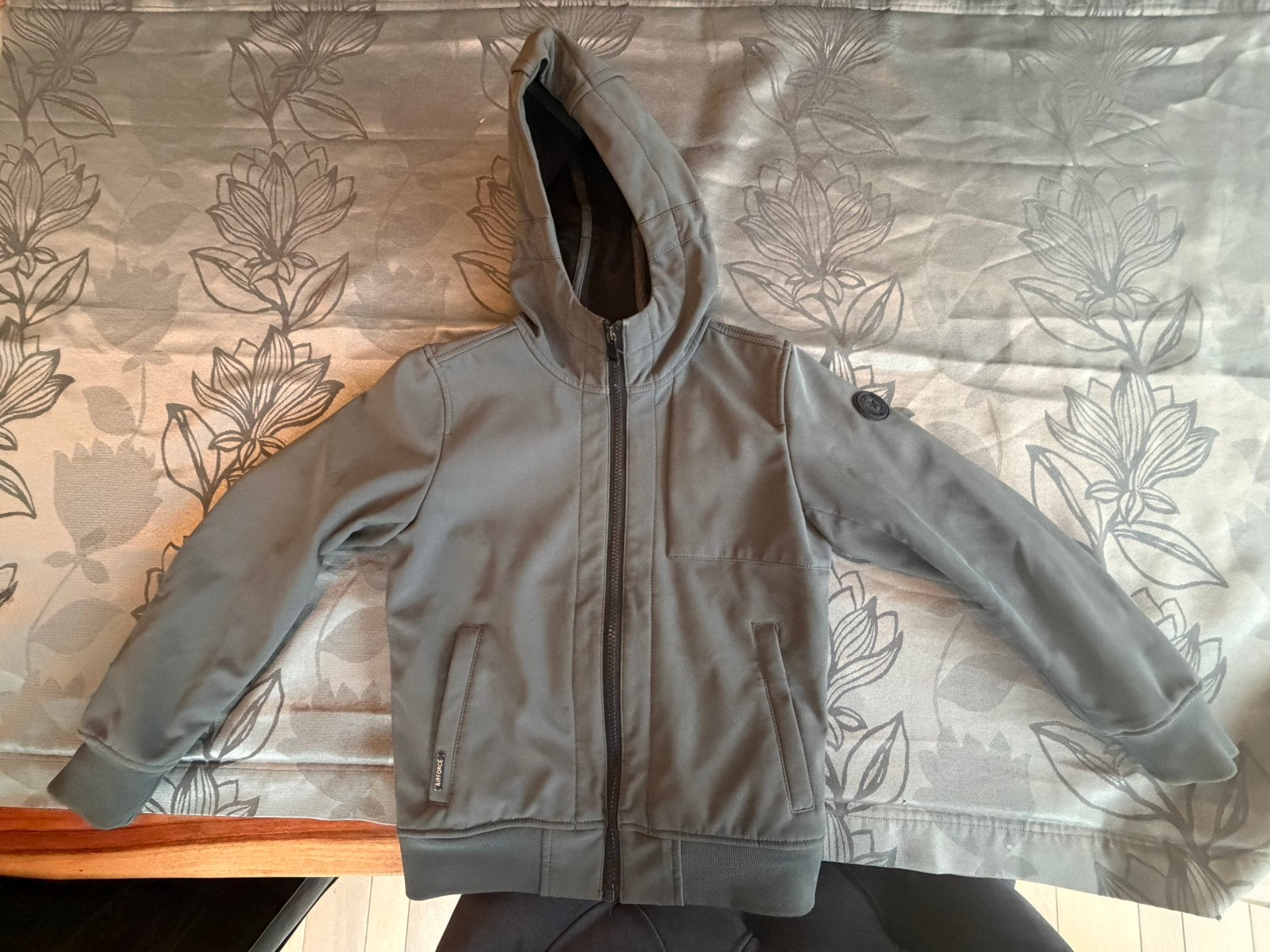 Airforce jas kinder - 8 jaar - blauw/groen, Ophalen of Verzenden, Zo goed als nieuw