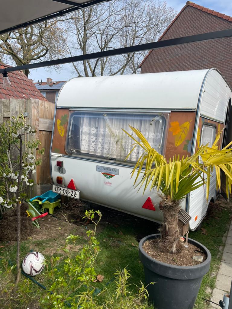 Retro Adria 305 SL 1979 – vintage caravan met voortent, Caravans en Kamperen, Ophalen