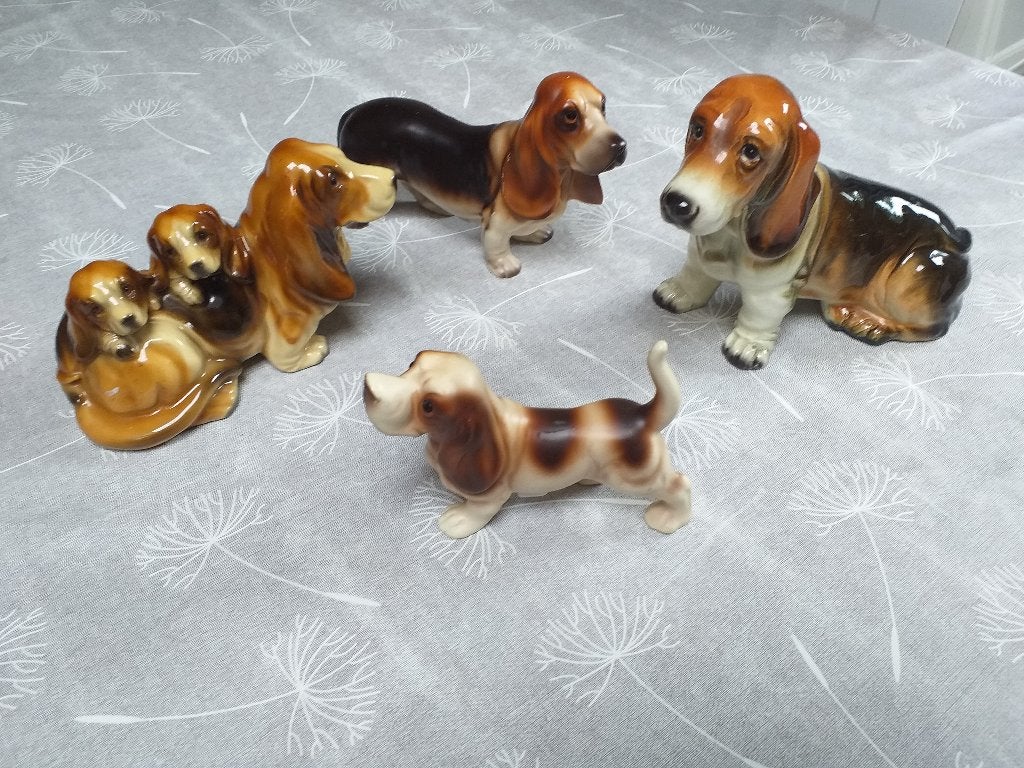 Basset honden., Ophalen of Verzenden, Zo goed als nieuw, Hond of Kat, Beeldje of Figuurtje