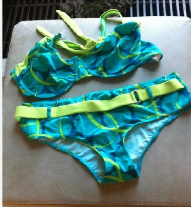 Bikini Naturama turquiose C cup mt 44 zgan, Ophalen of Verzenden, Zo goed als nieuw, Bikini, Naturama