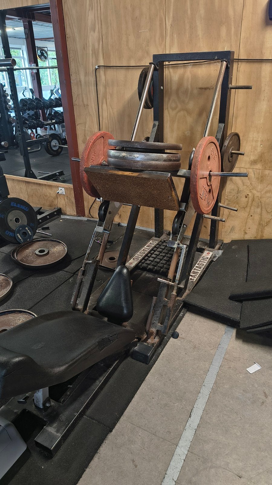 Leg press, Ophalen, Gebruikt, Krachtstation, Metaal