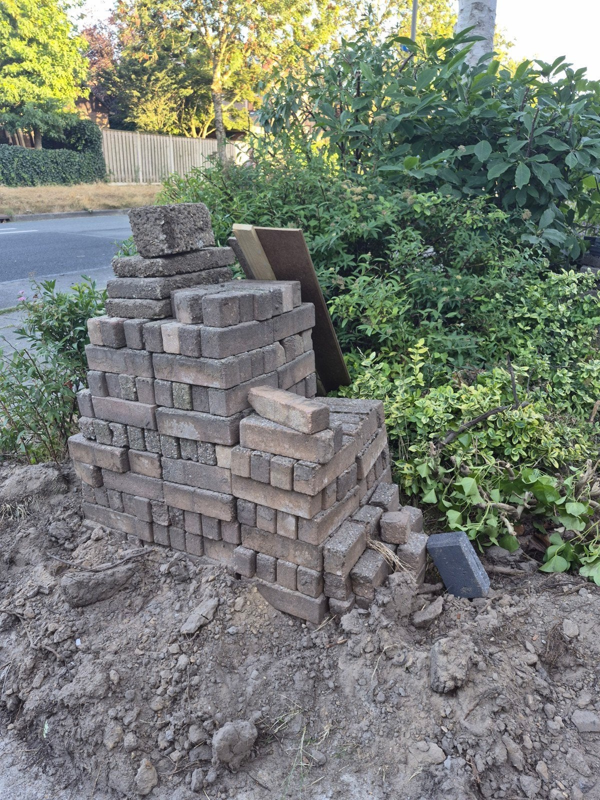 Waaltjes / klinkers, Ophalen, Beton, Minder dan 5 m², Klinkers