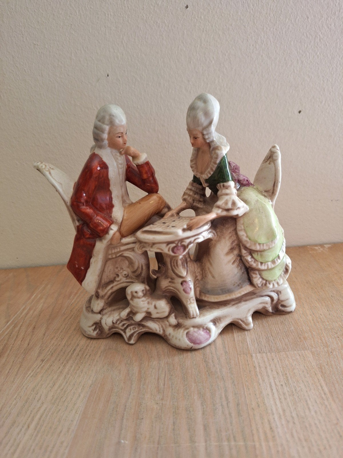 Vintage Gravental Porseleinen Beeldje: Rococo Scène, Ophalen of Verzenden