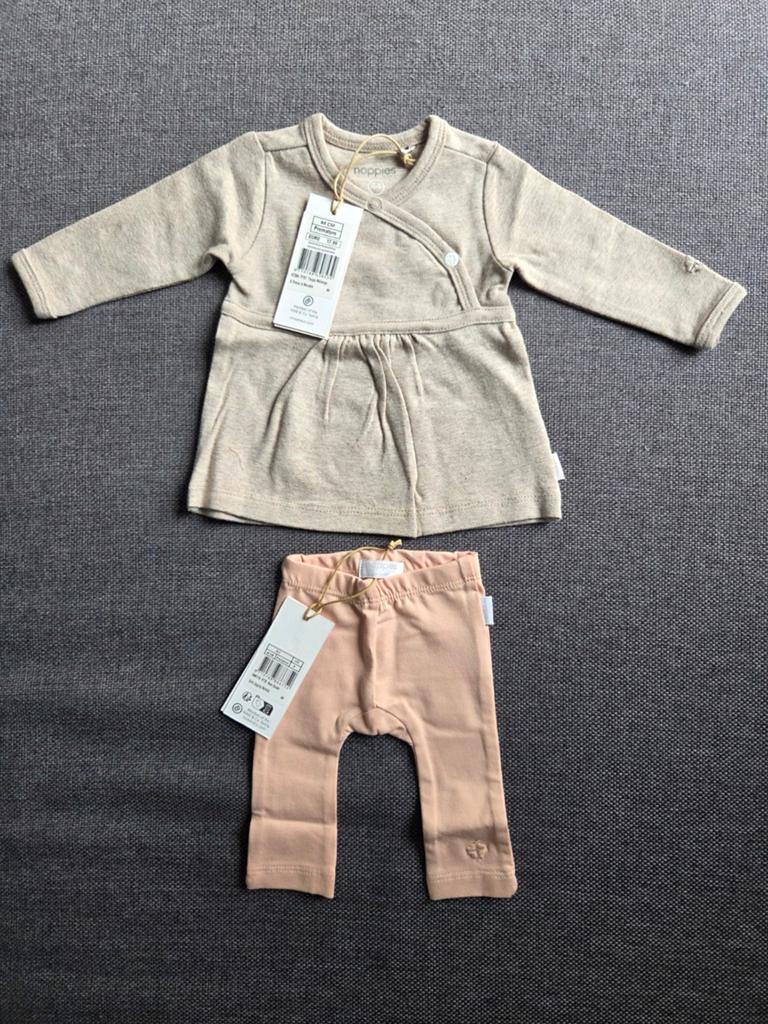 Nieuwe Noppies babykleding set: jurkje en legging maat 44, Kinderen en Baby's, Babykleding | Prematuur, Ophalen of Verzenden, Nieuw