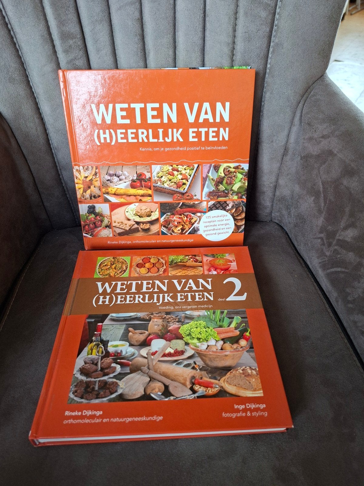 Weten van (H)eerlijk Eten deel 1 & 2 - Rinek Dikinga, Rineke Dijkinga, Hoofdgerechten, Gezond koken, Ophalen of Verzenden