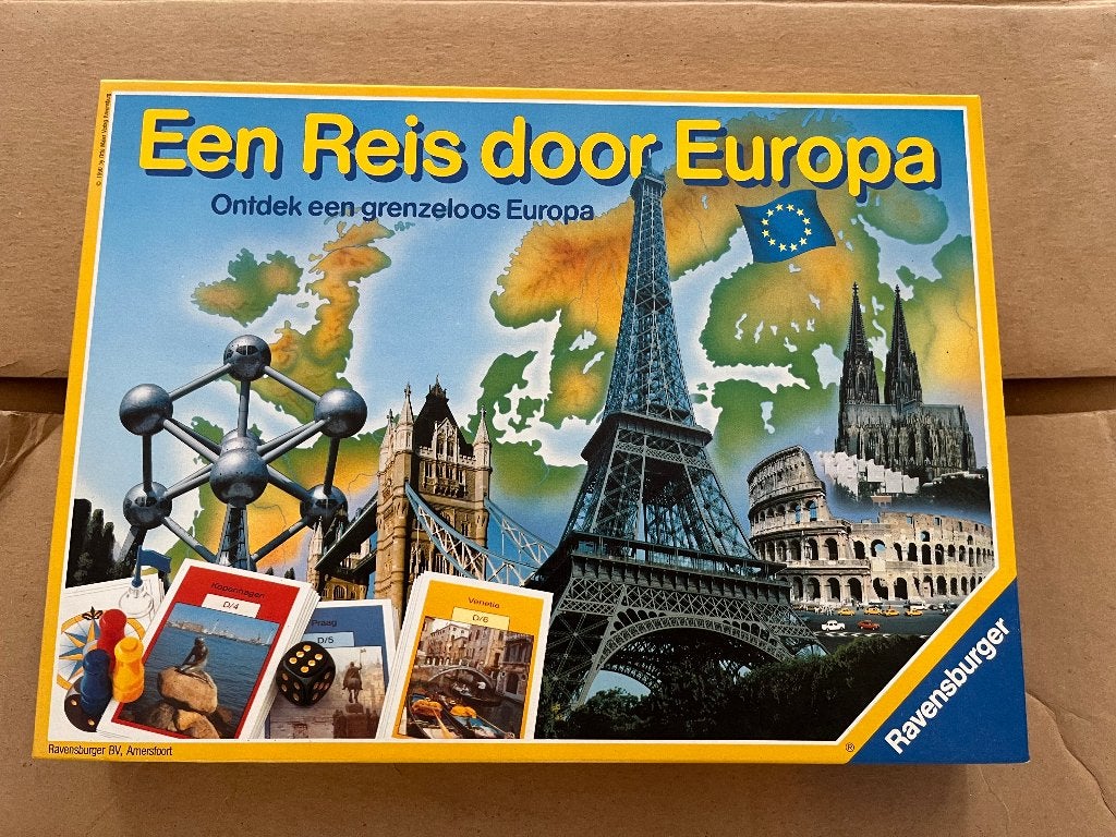 Ravensburger Een Reis Door Europa Vintage, Hobby en Vrije tijd, Gezelschapsspellen | Bordspellen, Vijf spelers of meer, Ophalen of Verzenden