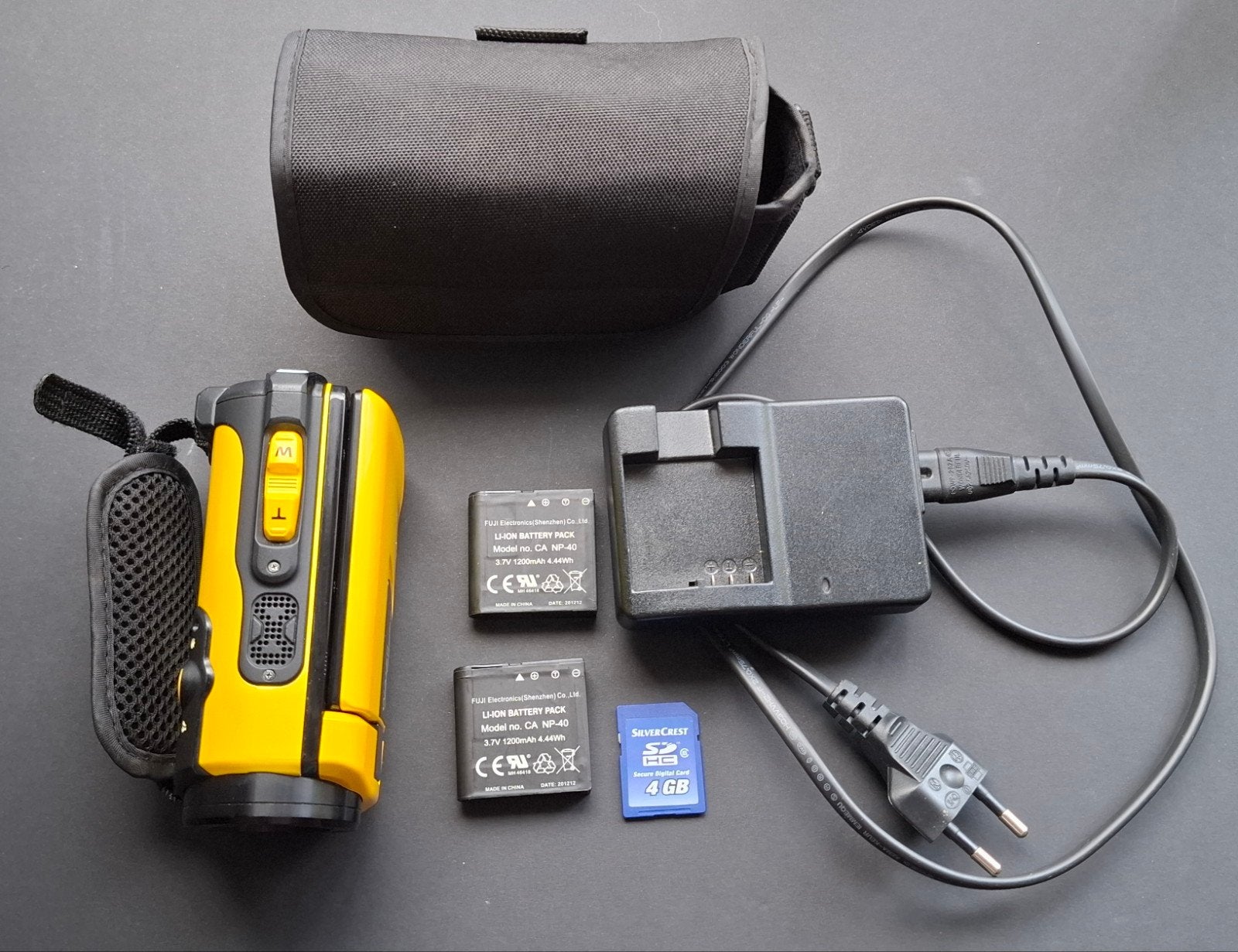 SilverCrest Full HD Waterdichte Camcorder met Accessoires, Overige merken, Full HD, Zo goed als nieuw, Geheugenkaart