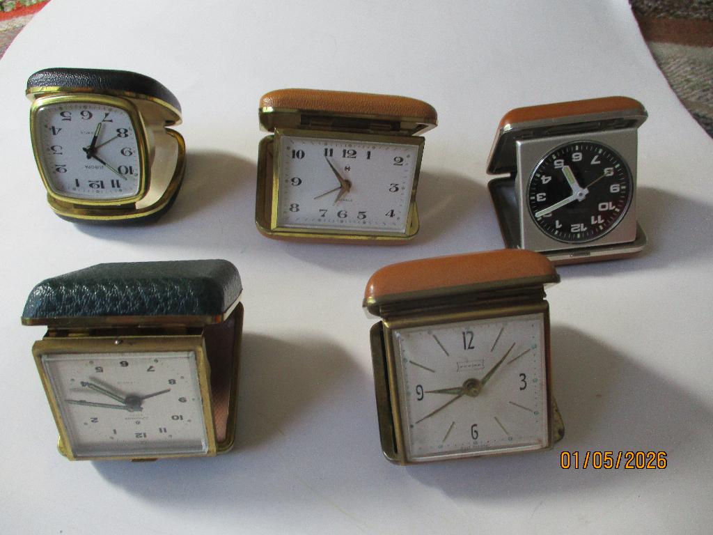 reiswekkers nostalgie 5 stuks, lopen  allemaal., Ophalen of Verzenden