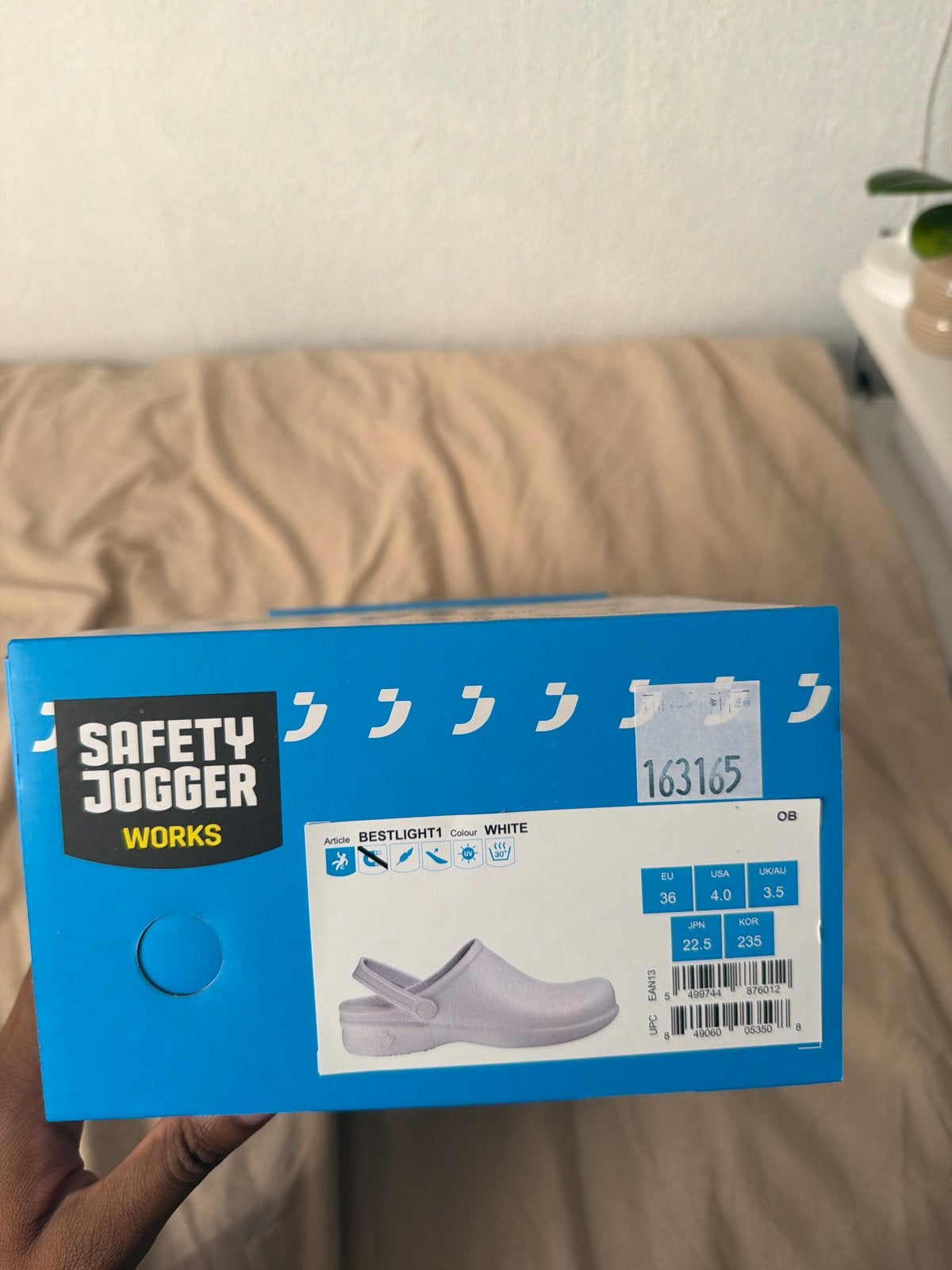 Safety Jogger Works Bestlight1 Klompen - Wit, Maat 36, Ophalen of Verzenden, Nieuw, Wit, Werkschoenen