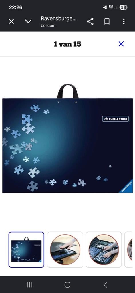 Opberg legpuzzel, Ophalen, 500 t/m 1500 stukjes, Zo goed als nieuw