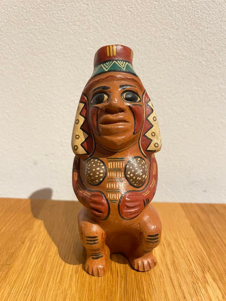 2 Peruaanse keramische figuren, Antiek en Kunst, Ophalen of Verzenden