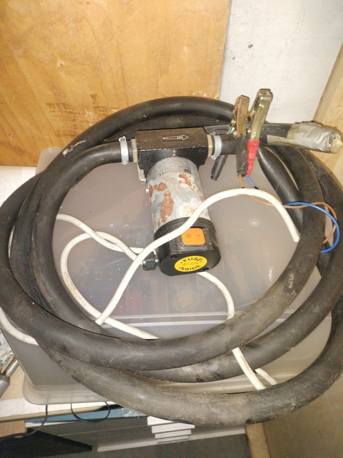 24V Brandstofpomp voor vaten - Ideaal voor overpompen, Ophalen, Gebruikt, Elektrisch, Overige typen