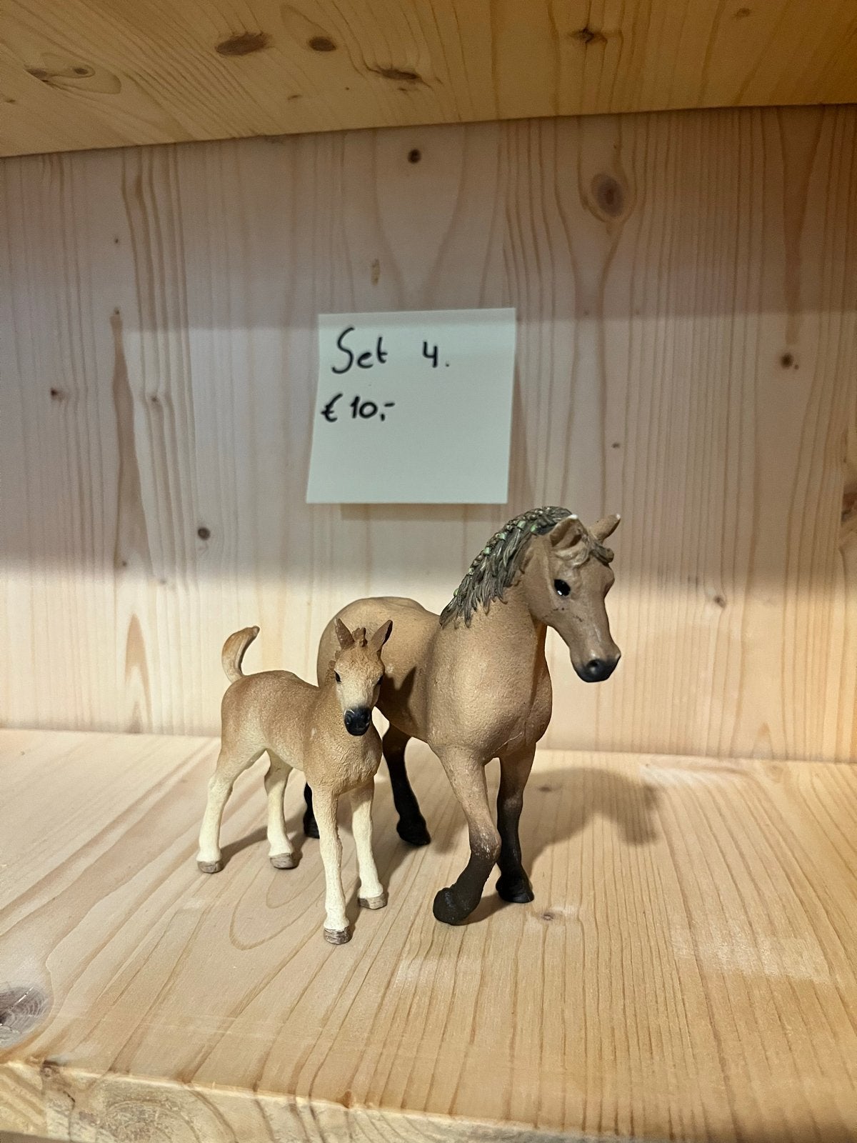 Schleich paard met veulen speelgoedset 4, Ophalen of Verzenden, Gebruikt, Jongen of Meisje
