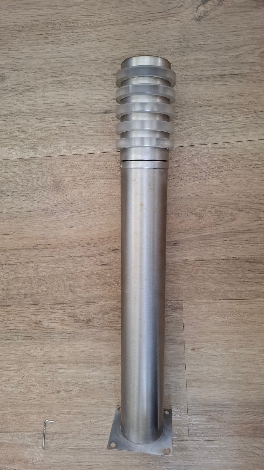 Staande buitenlamp rvs, Tuin en Terras, Minder dan 50 watt, Staande lamp, Ophalen of Verzenden, Netvoeding