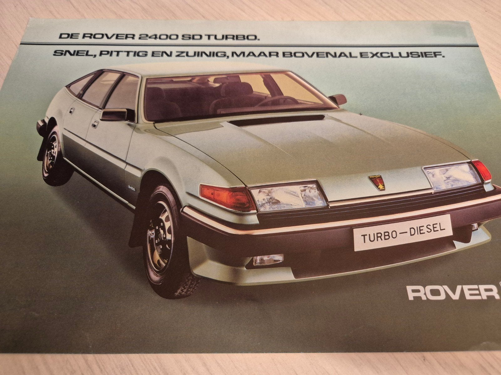 jaren 70 80 Rover SD1 2400 Turbo brochure Nederlands izgst, Ophalen of Verzenden, Gelezen, Overige merken