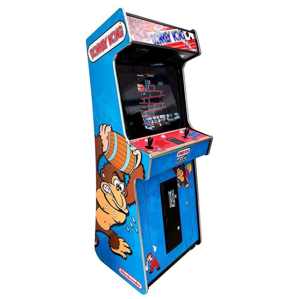 Arcadekast donkey kong slim - Arcadekasten - Spelletjes kast, Kouwehoek 1b, Meerkleurig, Cave & Garden, Nieuw