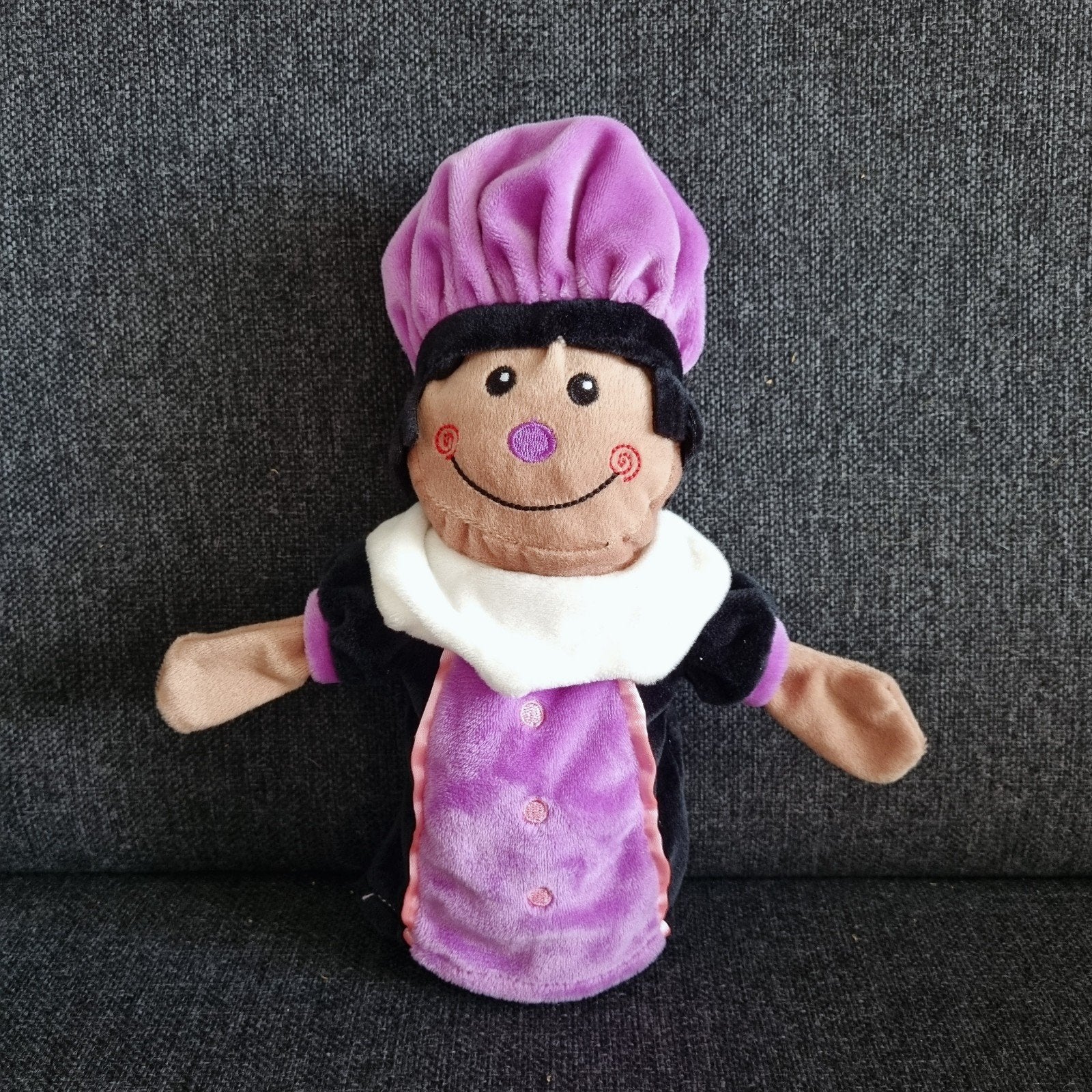Zwarte Piet handpop poppenkastpop, Ophalen of Verzenden, Zo goed als nieuw, Overige typen